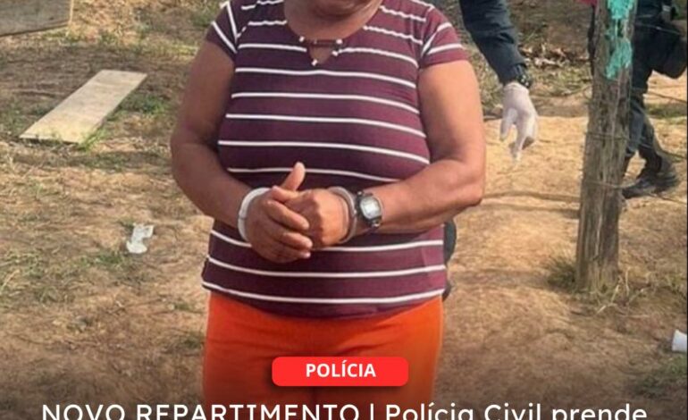  NOVO REPARTIMENTO | Polícia Civil prende mulher acusada de matar o marido com golpes de martelo e jogar seu corpo em um poço após ser agredida constantemente