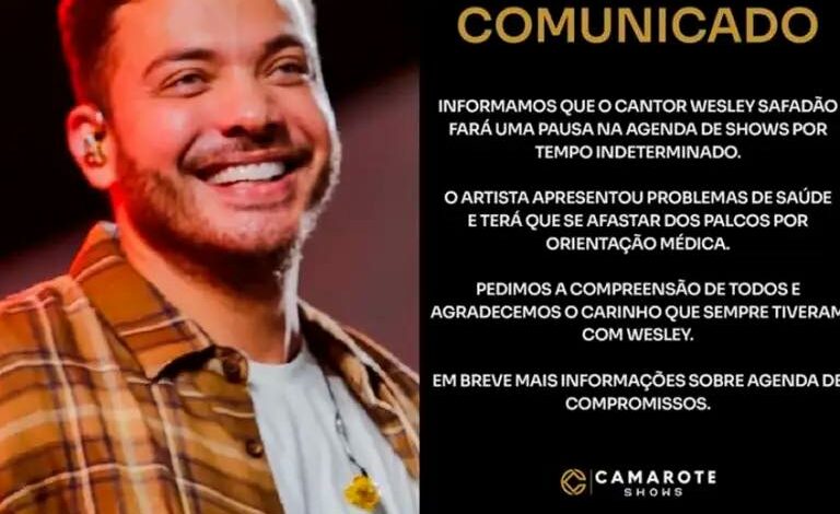  MÚSICA | Cantor Wesley Safadão anuncia pausa na carreira