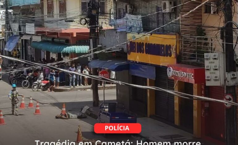  Tragédia em Cametá: Homem morre eletrocutado no centro da cidade devido fio elétrico caído em via pública