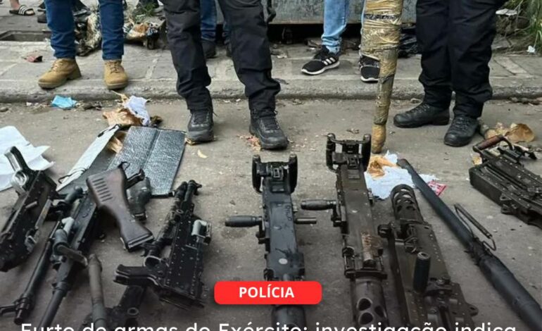  Furto de armas do Exército: investigação indica que militares desligaram câmeras e usaram carro oficial de diretor do quartel