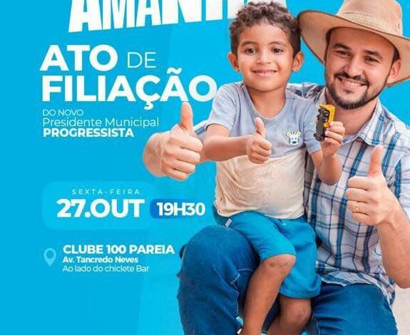  GOIANÉSIA DO PARÁ | PROGRESSISTAS 11 realiza amanhã (27) ato de filiação de Neto Zavarise como presidente do diretório municipal