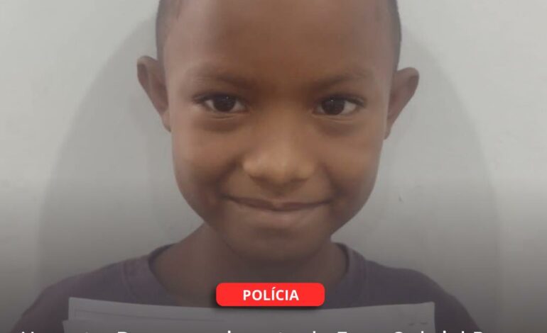  TUCURUÍ | Urgente: Desaparecimento de Enzo Gabriel Paz da Silva, 7 anos