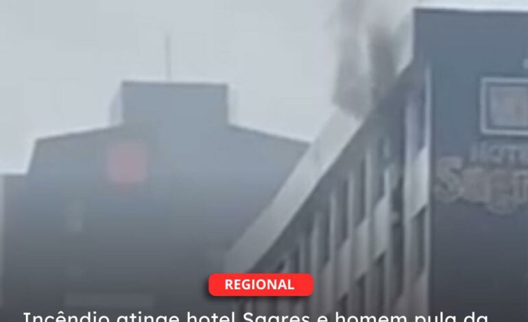  BELÉM | Incêndio atinge hotel Sagres e homem pula da janela para se salvar