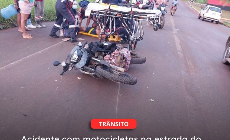  TUCURUÍ | Acidente com motocicletas na estrada do aeroporto deixa dois feridos