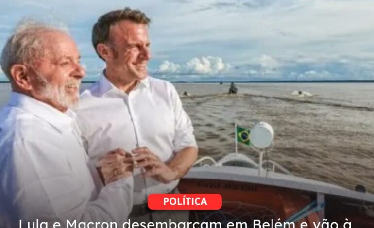  BELÉM | Lula e Macron desembarcam em Belém e vão à Ilha do Combu