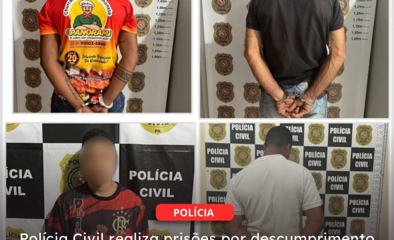 PACAJÁ – NOVO REPARTIMENTO | Polícia Civil realiza diversas prisões:
