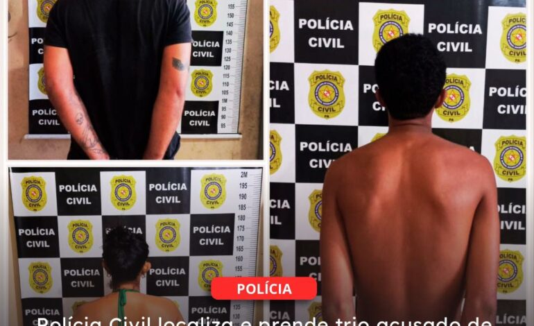  BRE BRANCO | Polícia Civil localiza e prende trio acusado de assaltar idoso e levar seu celular