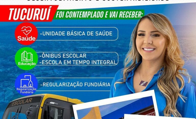  Deputada Federal Andréia Siqueira destina obras e equipamentos para municípios através do Novo PAC