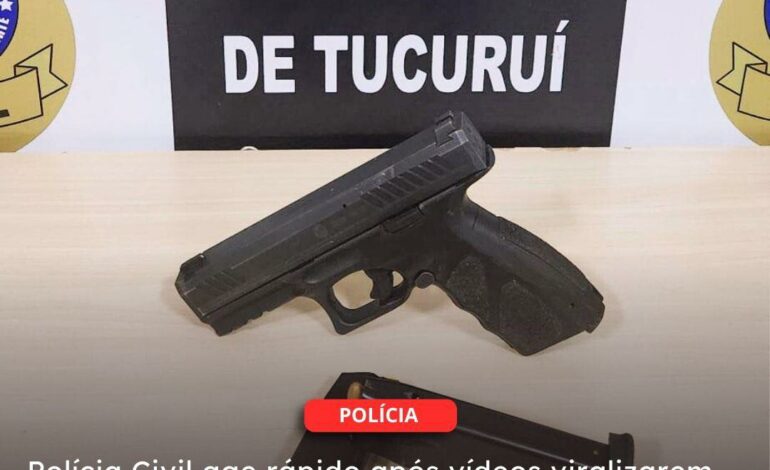  TUCURUÍ | Polícia Civil age rápido após vídeos viralizarem nas redes sociais, identifica homem que achou os documentos e arma de Policial Penal