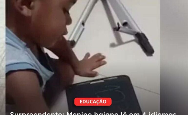  FEIRA DE SANTANA /BA | Surpreendente: Menino baiano lê em 4 idiomas com 2 anos!