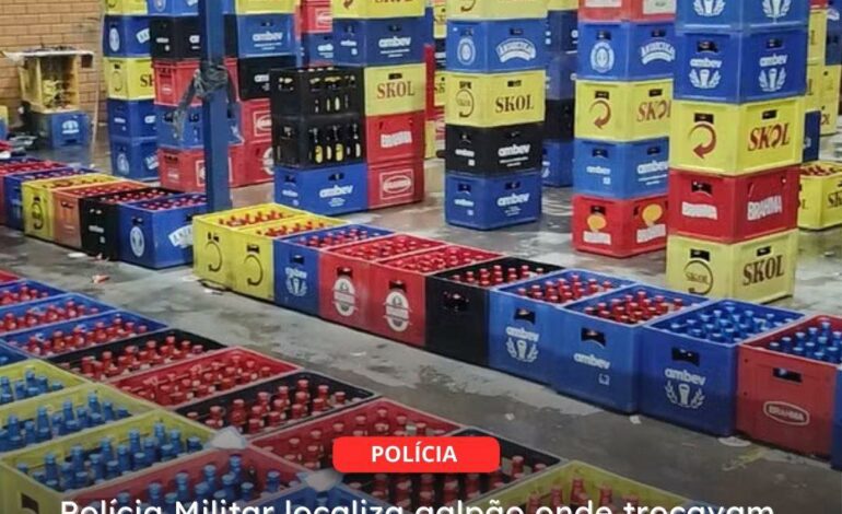  SÃO JOSÉ DOS PINHAIS/PR | Polícia Militar localiza galpão onde trocavam rótulos de cervejas