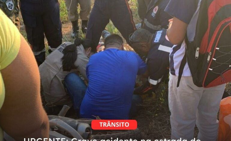  TUCURUÍ | URGENTE: Grave acidente na estrada do aeroporto deixa vítima seriamente ferida