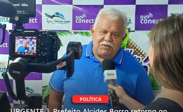  LIMOEIRO DO AJURU | URGENTE 》Prefeito Alcides Barra retorna ao cargo após decisão judicial