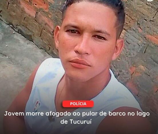  TUCURUÍ | Jovem morre afogado ao pular de barco no lago de Tucuruí